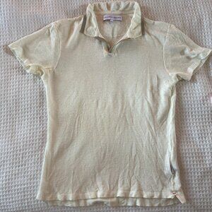 Orlebar Brown Linen Buttonless Polo